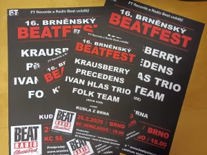 Tisk plakatů na Beatfest Brno