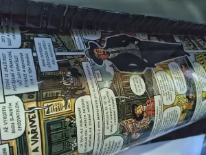 Velkoformátový tisk plakátu pro Mahenovu knihovnu v Brně