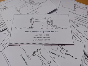 Výroba vizitek pro 4patchwork.cz - Copycentrum Brno