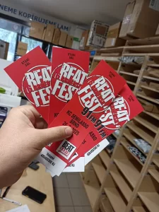 Výroba vstupenek na Beatfest Brno – tisk na zakázku