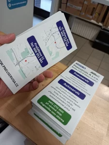 Kompletní výroba letáků pro Pneuservis A v Brně