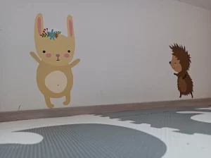 Samolepka na zeď – rozměr na míru, motiv králíka