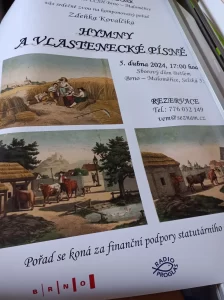 Poster A1 na kulturní akci Vlastenecké písně