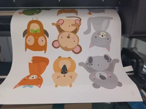 Tisk samolepek na matnou folii