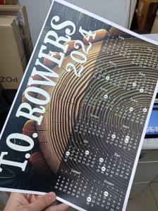 Výroba kalendářů na zakázku pro T.O.Rowers