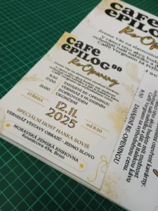 Letáky pro kavárnu Café Epilog v Brně