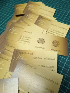 Vizitky pro kadeřnictví Katka v Siľůvkách u Brna