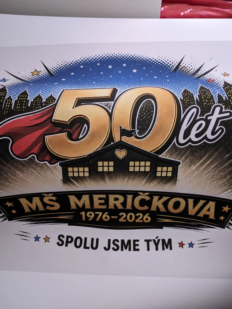 Poster pro 50let školky v Řečkovicích